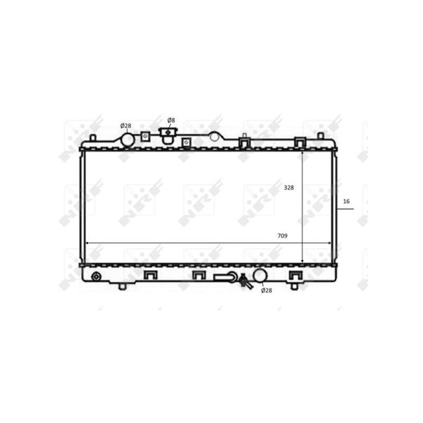 Kylare, motorkylning Nrf 59075 NRF
