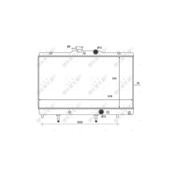 Kylare, motorkylning Nrf 59078 NRF