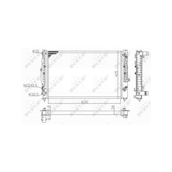Kylare, motorkylning Nrf 59101 NRF Kylare, motorkylning Nrf 59101 NRF
