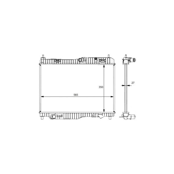 Kylare, motorkylning Nrf 59134 NRF