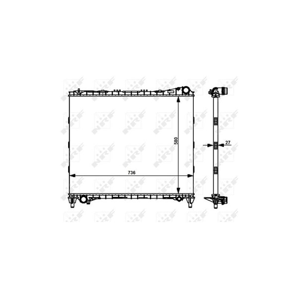 Kylare, motorkylning Nrf 59174 NRF Kylare, motorkylning Nrf 59174 NRF