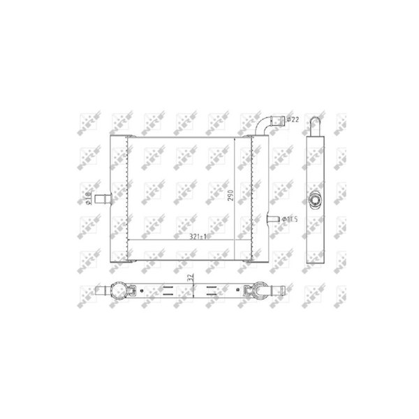 Kylare, motorkylning Nrf 59176 NRF Kylare, motorkylning Nrf 59176 NRF