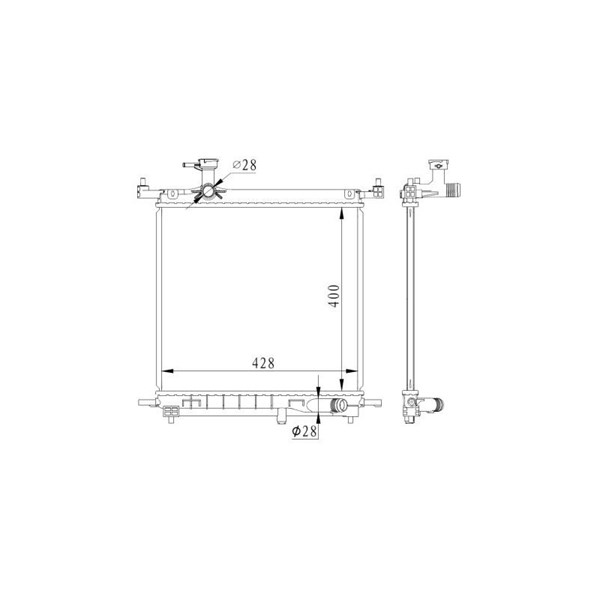 Kylare, motorkylning Nrf 59223 NRF Kylare, motorkylning Nrf 59223 NRF