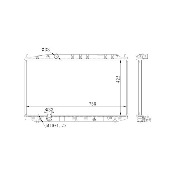 Kylare, motorkylning Nrf 59225 NRF Kylare, motorkylning Nrf 59225 NRF