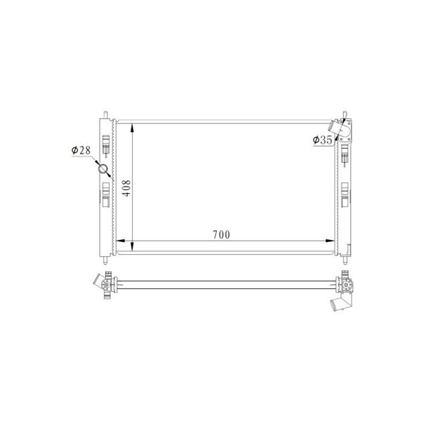 Kylare, motorkylning Nrf 59260 NRF Kylare, motorkylning Nrf 59260 NRF