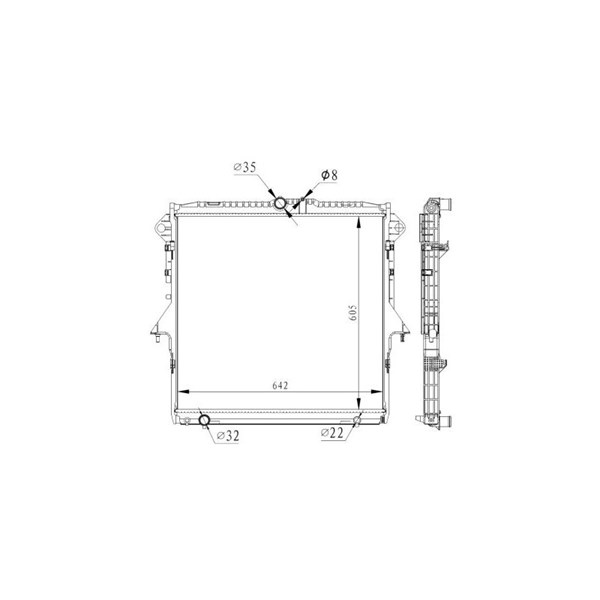 Kylare, motorkylning Nrf 59261 NRF Kylare, motorkylning Nrf 59261 NRF