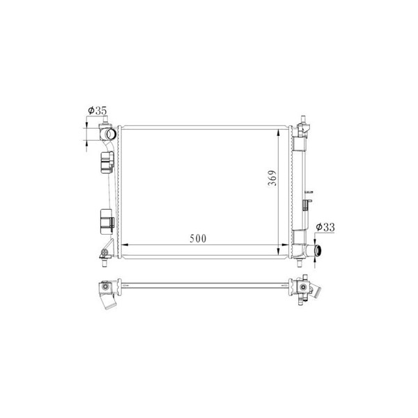 Kylare, motorkylning Nrf 59263 NRF