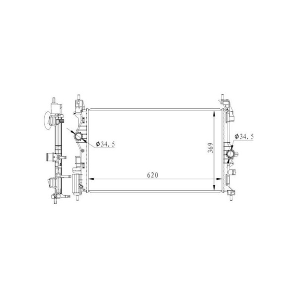Kylare, motorkylning Nrf 59265 NRF Kylare, motorkylning Nrf 59265 NRF
