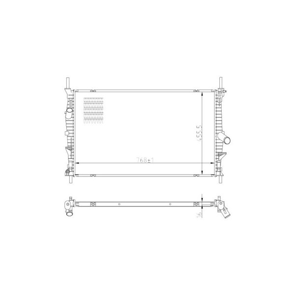 Kylare, motorkylning Nrf 59293 NRF Kylare, motorkylning Nrf 59293 NRF