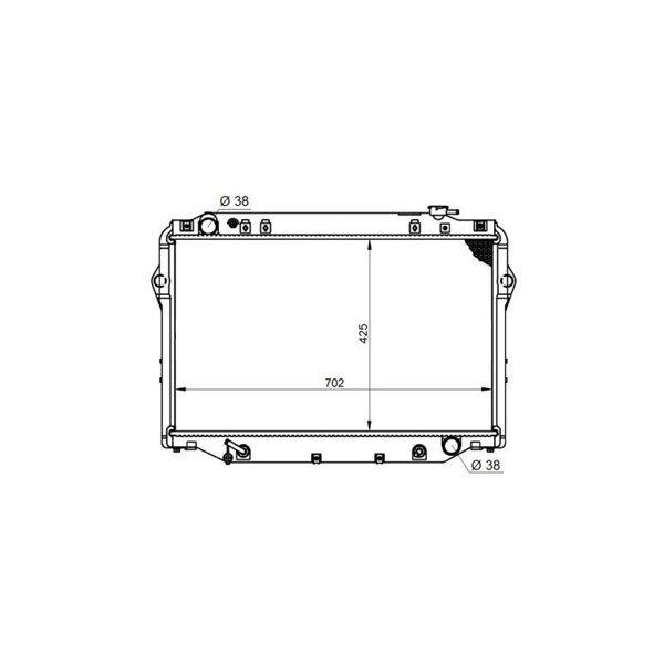 Kylare, motorkylning Nrf 596712 NRF Kylare, motorkylning Nrf 596712 NRF
