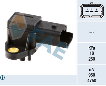 Sensor, insugstryck, Insugsgrenrör Fae 15017 FAE