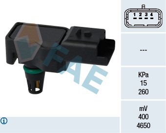 Sensor, insugstryck Fae 15075 FAE