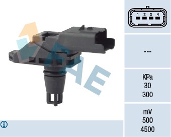 Sensor, insugstryck, Insugsgrenrör Fae 15132 FAE