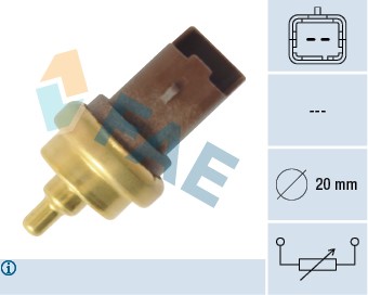 Sensor, kylvätsketemperatur Fae 33708 FAE