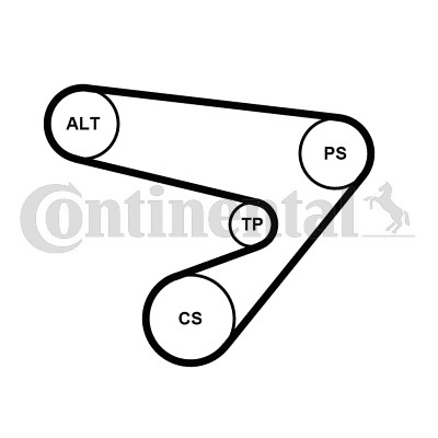 Drivremsats Contitech 5PK1230K1 CONTITECH