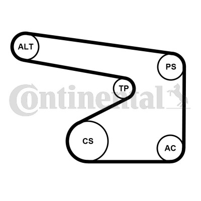Drivremsats Contitech 5PK1355K1 CONTITECH