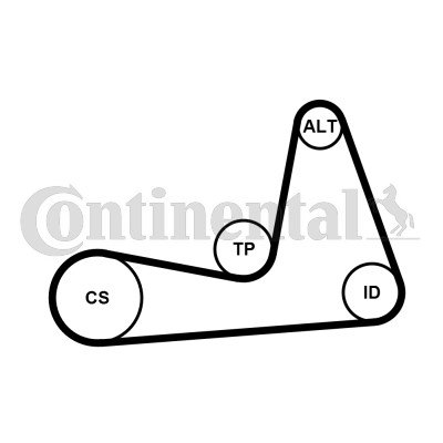 Drivremsats Contitech 6PK1130K1 CONTITECH