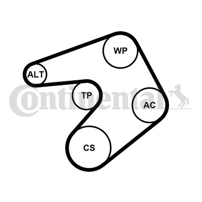 Drivremsats Contitech 6PK1205K1 CONTITECH Drivremsats Contitech 6PK1205K1 CONTITECH