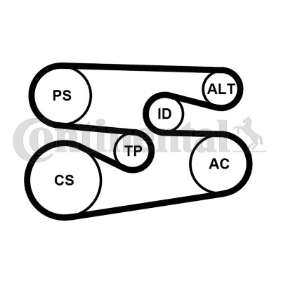 Drivremsats Contitech 6PK1698K1 CONTITECH