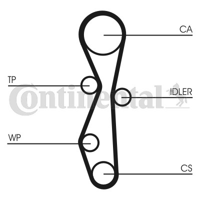 Kamrem Contitech CT1142 CONTITECH Kamrem Contitech CT1142 CONTITECH