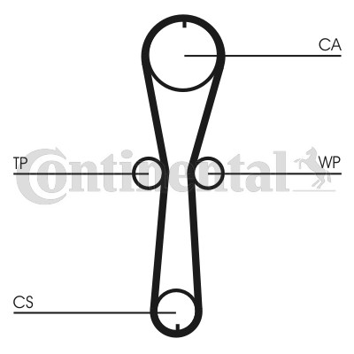 Kamremskit med vattenpump Contitech CT915WP1 CONTITECH Kamremskit med vattenpump Contitech CT915WP1 CONTITECH