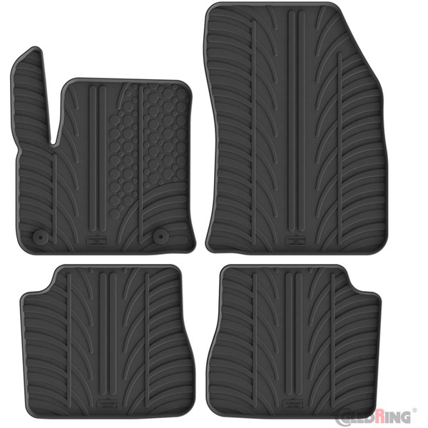 Gummimatta kupé Peugeot e-2008 II 2020-, Fram och bak, Fram eller GledRing Gummimatta kupé Peugeot e-2008 II 2020-, Fram och bak, Fram eller GledRing