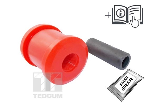 Bussning, länkarm, Fram, Bak, Tvåsidig, Bakaxel nedtill Tedgum 00 TEDGUM Bussning, länkarm, Fram, Bak, Tvåsidig, Bakaxel nedtill Tedgum 00 TEDGUM