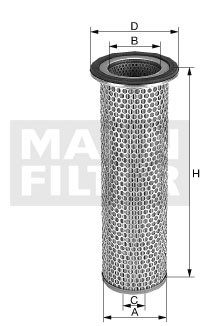 Sekundärluftfilter Mann-filter C 12 100 x MANN-FILTER