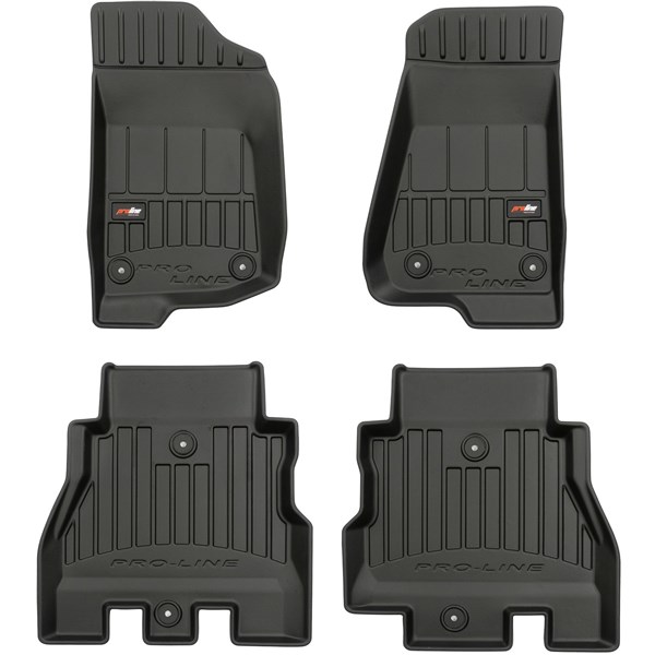 Gummimatta, kupé	 3D PROLINE Jeep Wrangler IV 2017-... Frogum 3D4