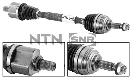 Drivaxel, framaxel vänster Snr DK55.007 SNR