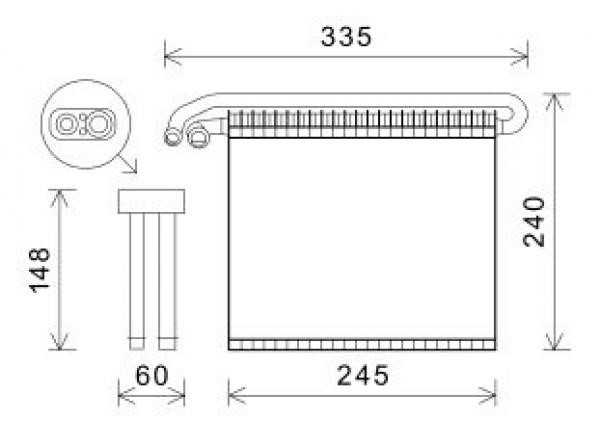 Förångare, klimatanläggning, Fram Diederichs DCV1054 DIEDERICHS
