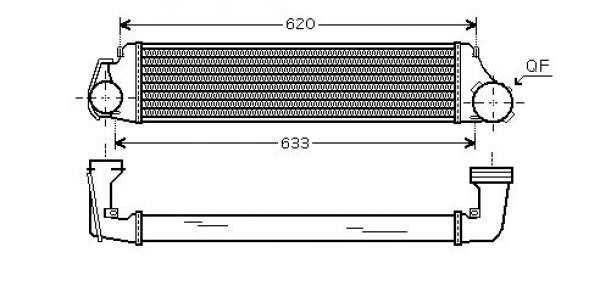 Intercooler Diederichs Diederichs climate DCA1056 DIEDERICHS Intercooler Diederichs Diederichs climate DCA1056 DIEDERICHS