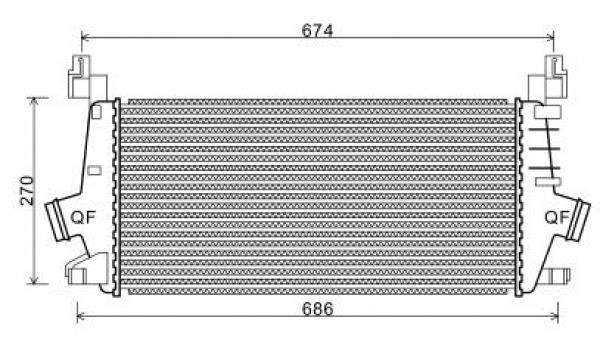 Intercooler Diederichs Diederichs climate DCA1128 DIEDERICHS Intercooler Diederichs Diederichs climate DCA1128 DIEDERICHS
