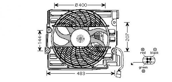 Fläkt, klimatanläggning, Fram Diederichs DCL1005 DIEDERICHS