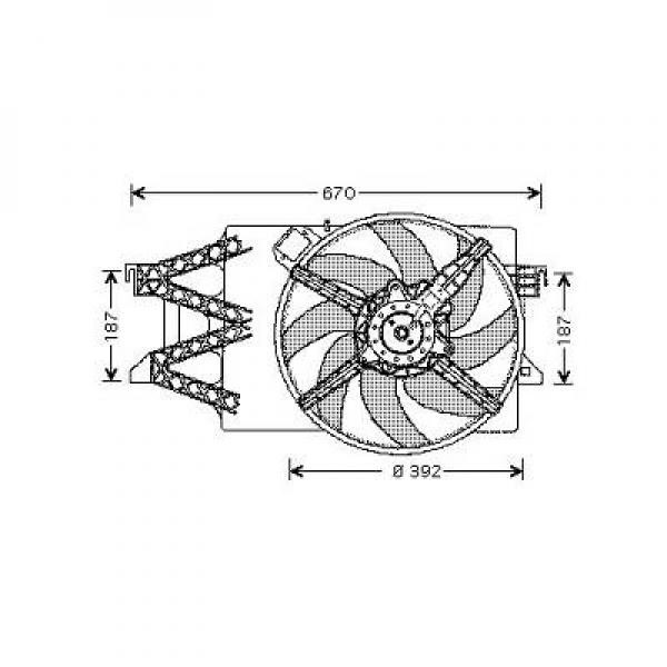Fläkt, kylare, Fram Diederichs Diederichs climate DCL1128 DIEDERICHS