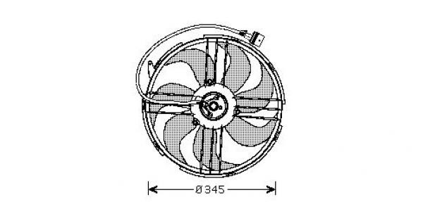 Fläkt, kylare, Fram Diederichs Diederichs climate DCL1212 DIEDERICHS