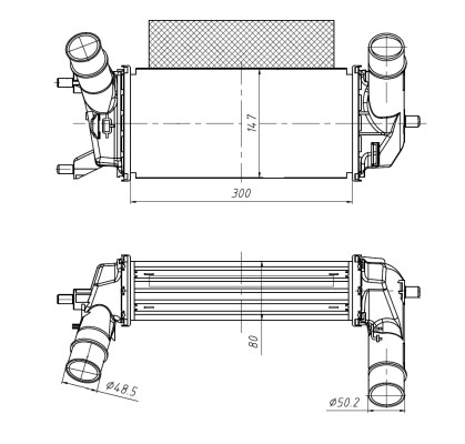 Intercooler Nrf 309044 NRF