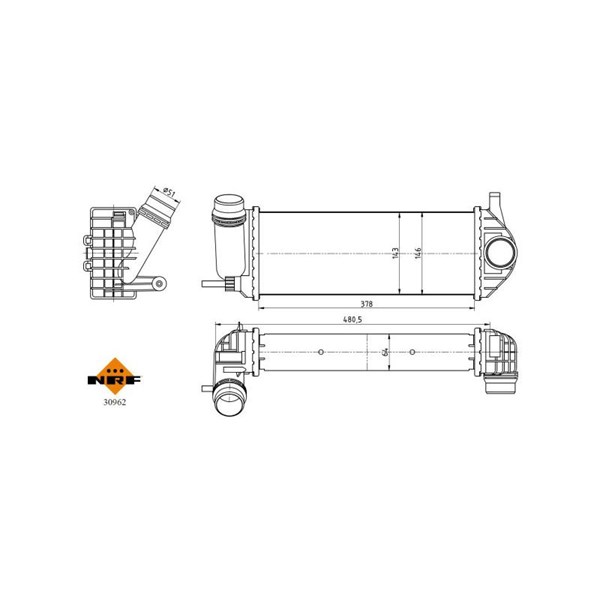 Intercooler Nrf 30962 NRF
