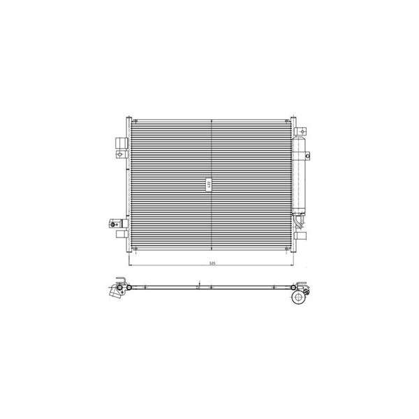 Kondensor, klimatanläggning Nrf 350418 NRF