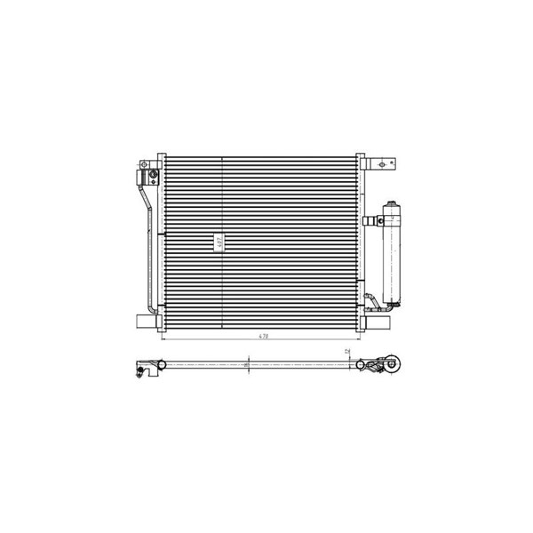 Kondensor, klimatanläggning Nrf 350422 NRF