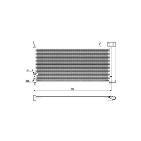 Kondensor, klimatanläggning Nrf 350423 NRF