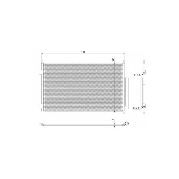 Kondensor, klimatanläggning Nrf 350426 NRF