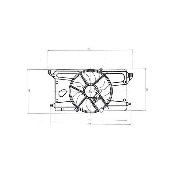 Fläkt, kylare 12V Nrf 47879 NRF