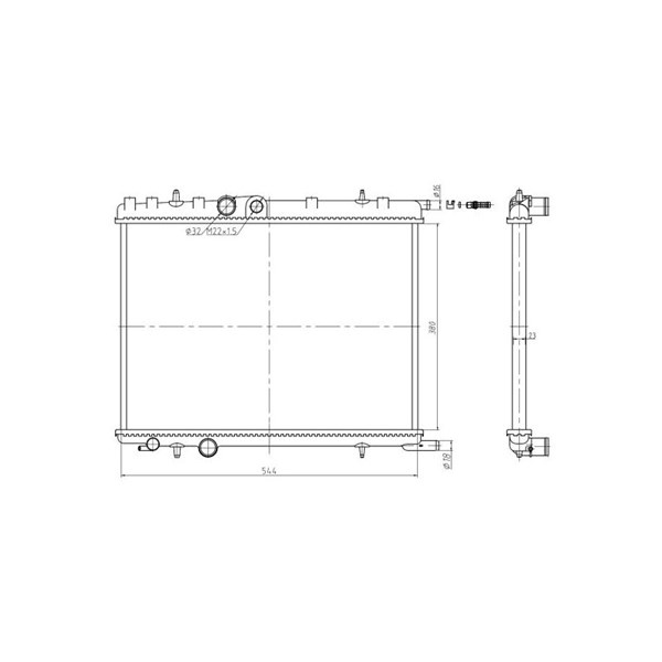 Kylare, motorkylning Nrf 58304A NRF Kylare, motorkylning Nrf 58304A NRF