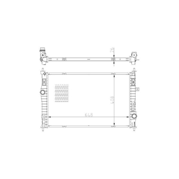 Kylare, motorkylning Nrf 59355 NRF Kylare, motorkylning Nrf 59355 NRF
