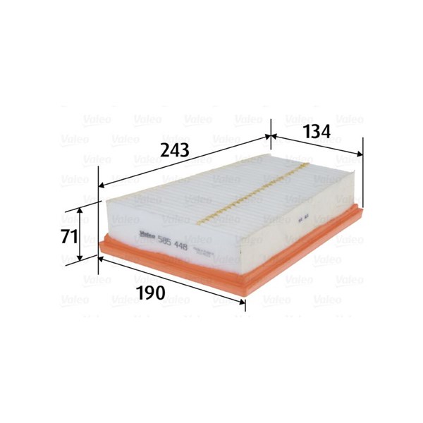 Luftfilter Valeo 585448 VALEO