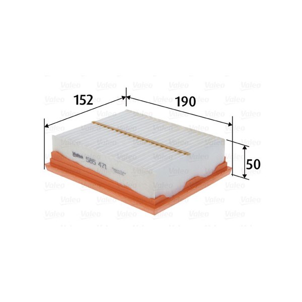 Luftfilter Valeo 585471 VALEO Luftfilter Valeo 585471 VALEO