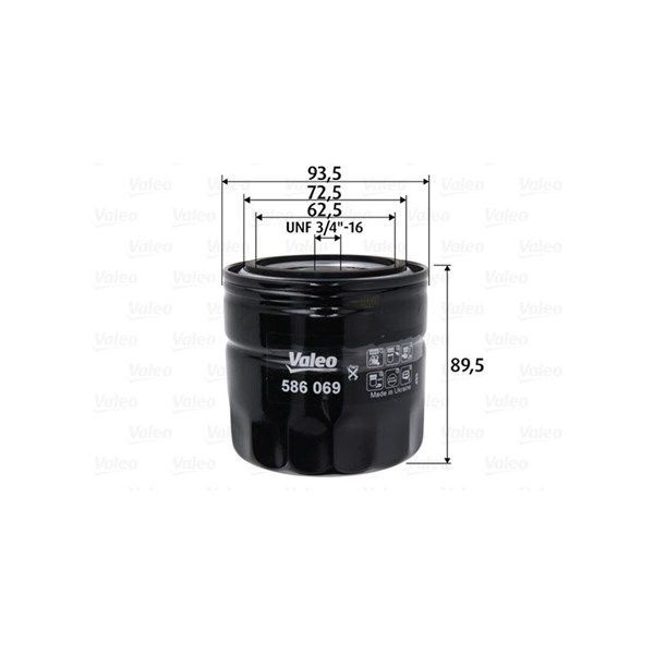 Oljefilter Valeo 586069 VALEO