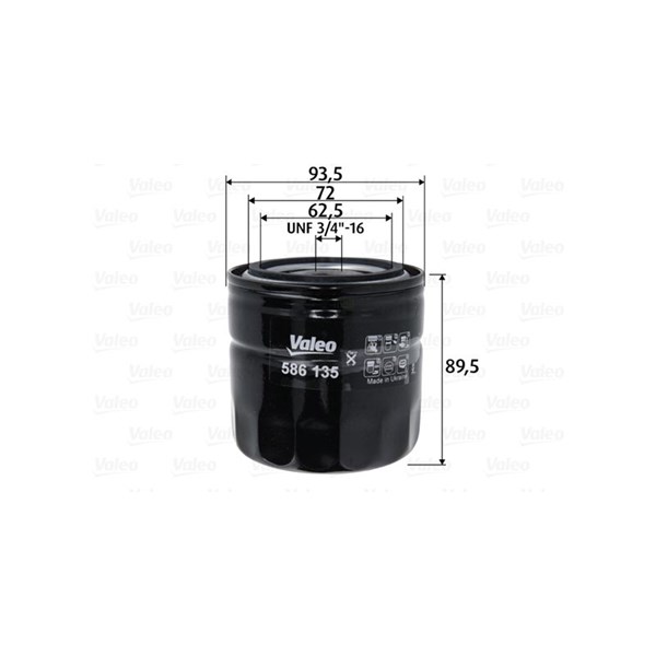 Oljefilter Valeo 586135 VALEO