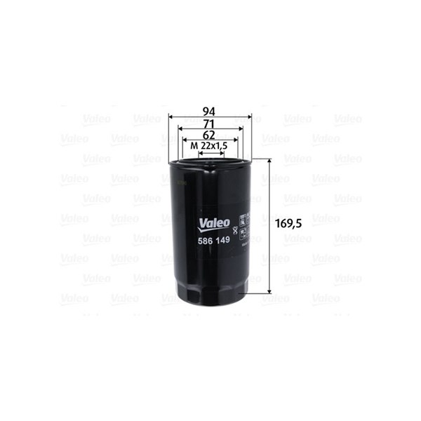 Oljefilter Valeo 586149 VALEO
